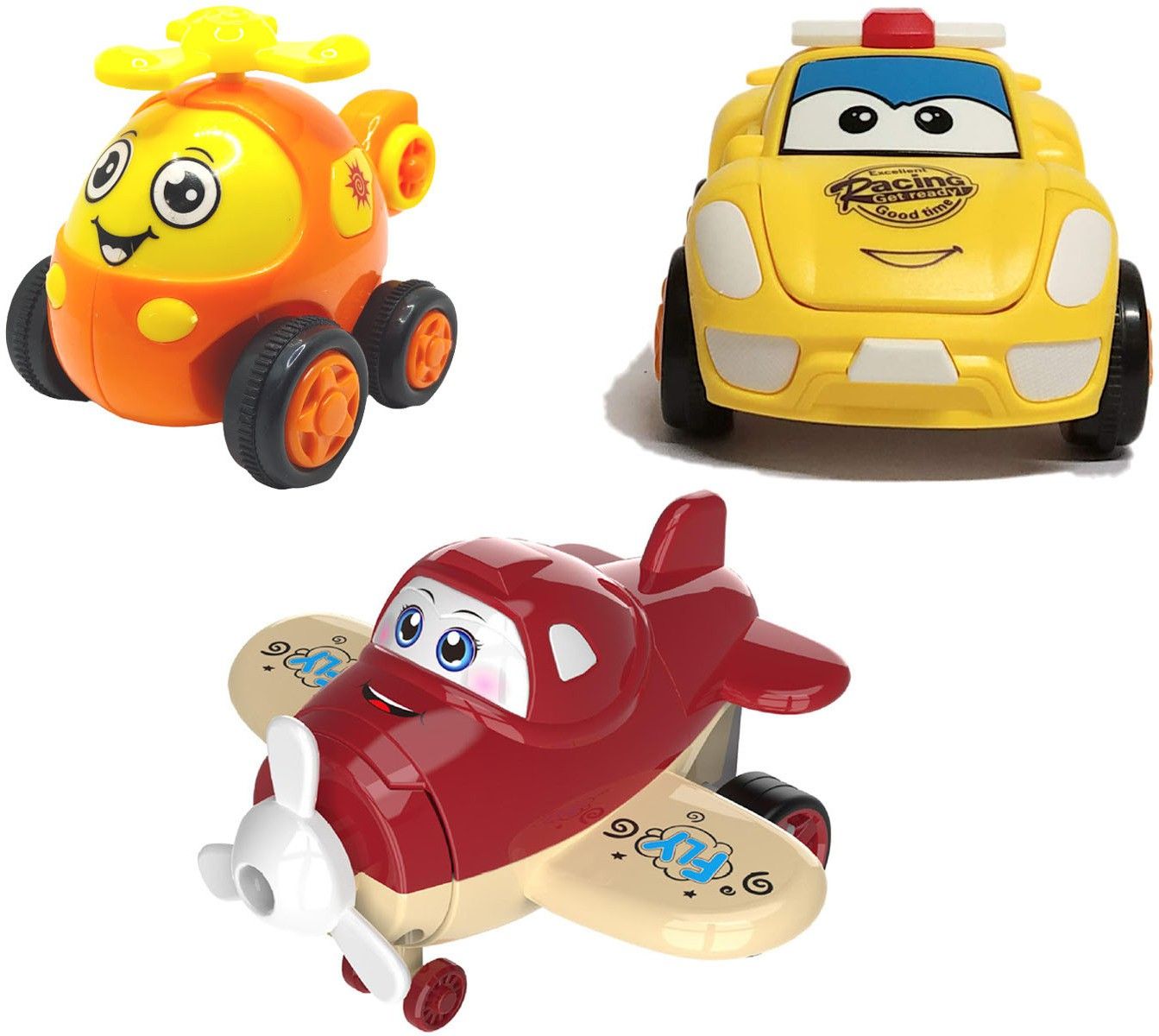 vaniha Unbreakable Four-Wheel Drive Friction Powered Diecast Toy Set-E28-picture-20