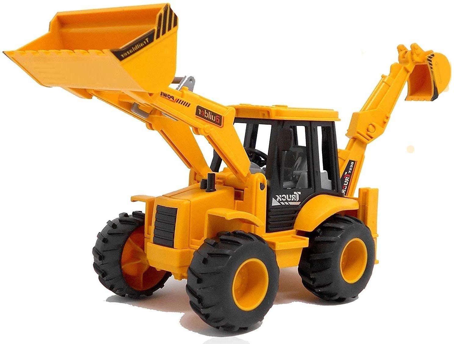forsikha Friction Powered JCB Backhoe Loader Toy | Heavy Duty Construction Truck for Kids-picture-25