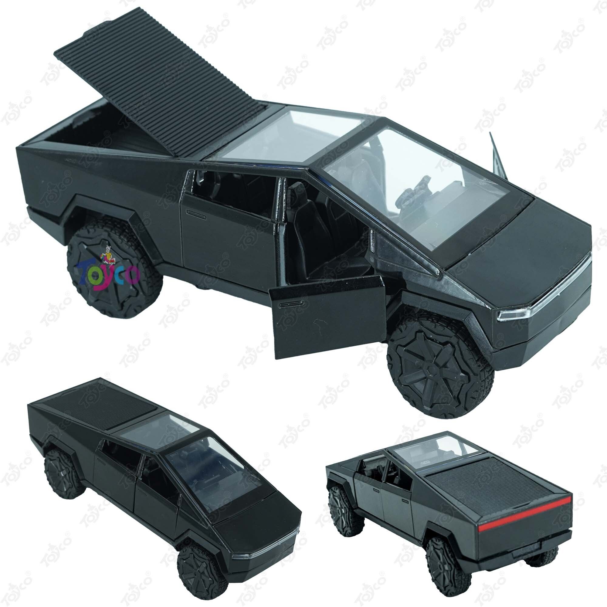 toyco Tesla Cyburtruck Diecast Alloy Metal Replica Toy Car (Open Door & Pull Back)-picture-28