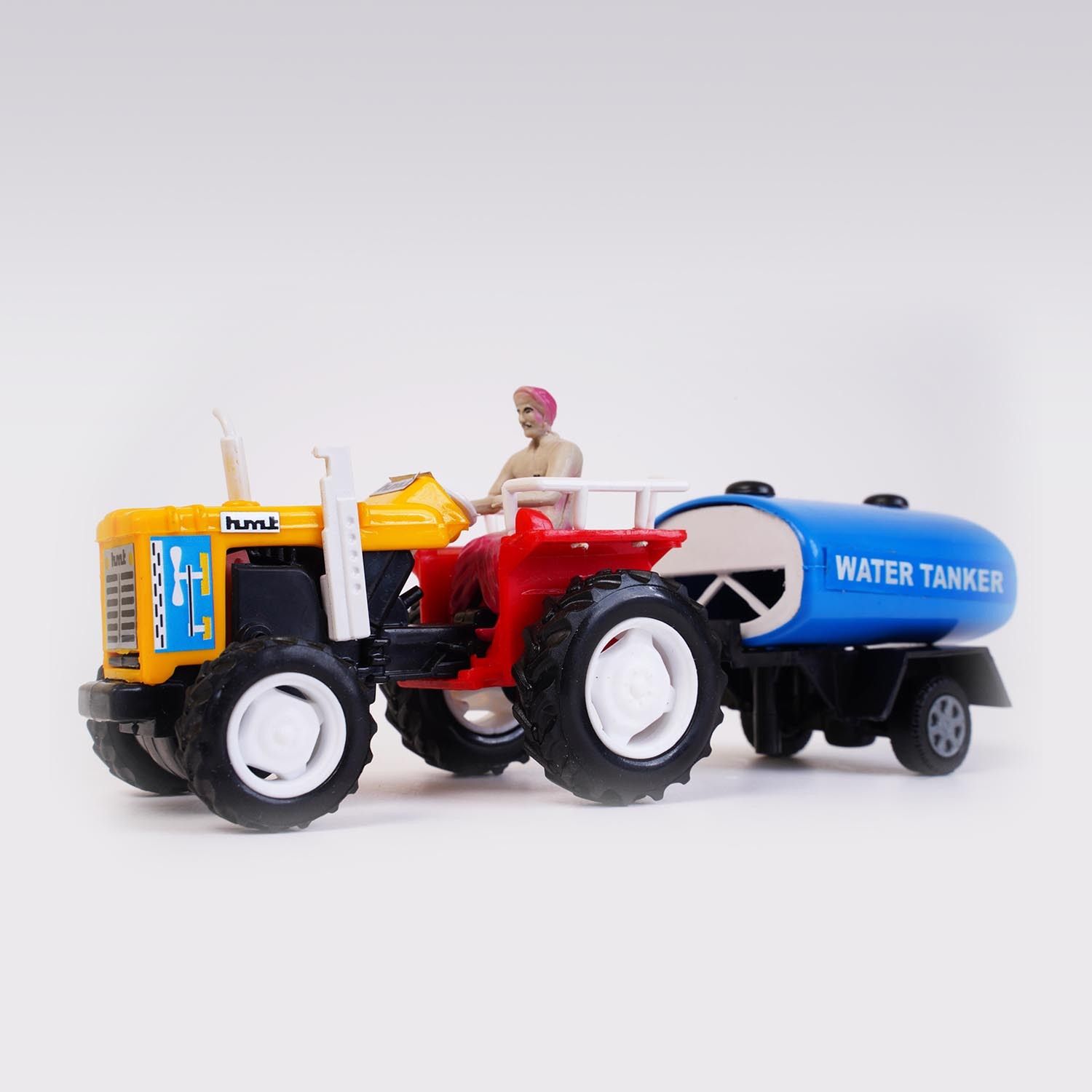 hanal Tractor with Water Tanker Trailer Toy | Pull Back Action | Agricultural Vehicle-picture-46