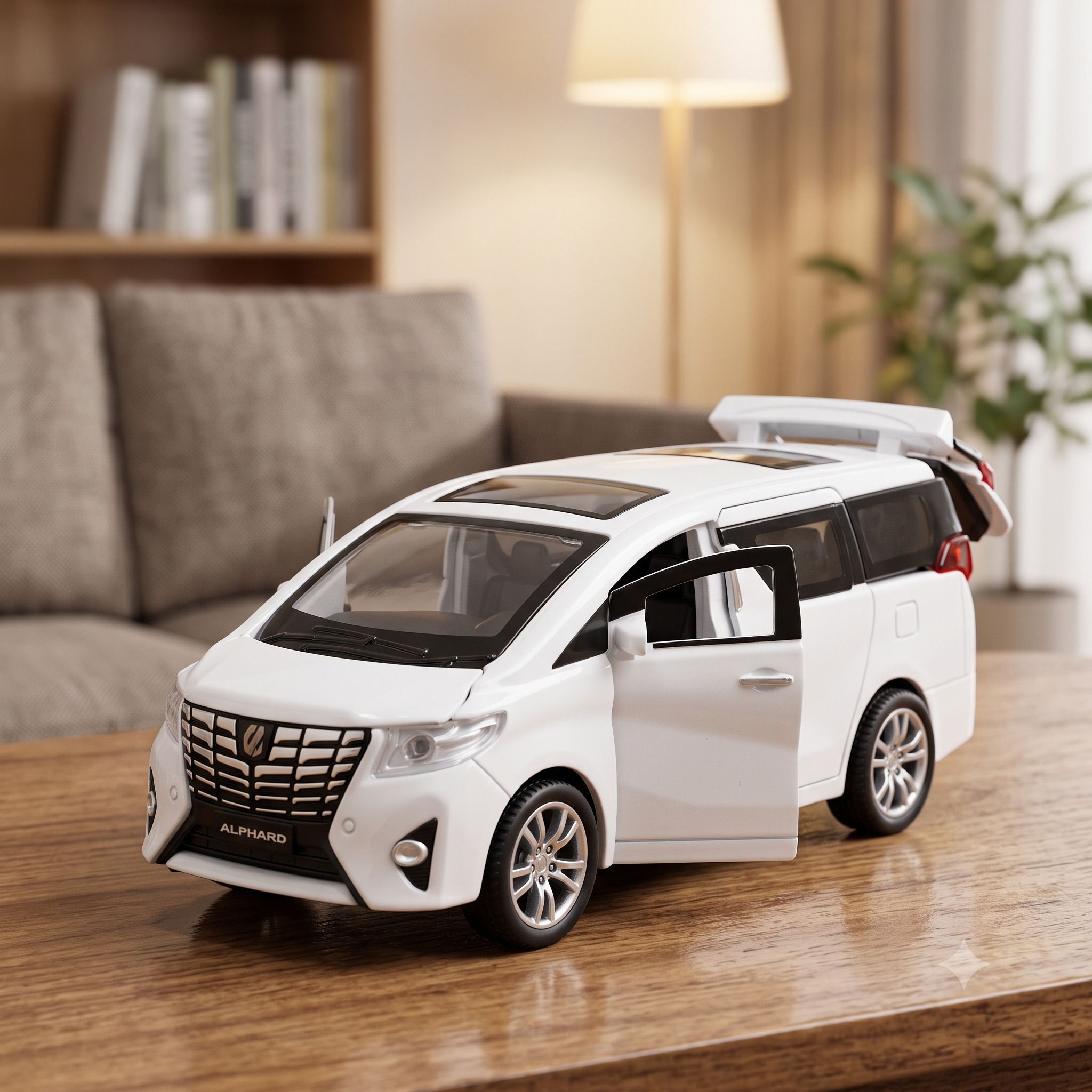 dezicon ecom 132 Diecast Metal Car Model Alphard Toy Cars | N2X1-picture-24
