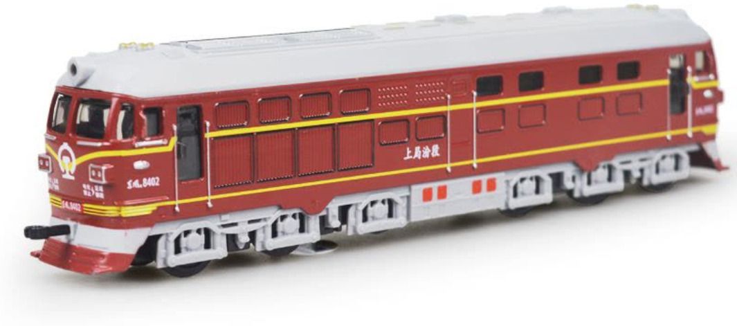 1:87 Scale Engine DF4B Diesel Toy Train Die Cast Metal Sound Light Openable Door-image-41