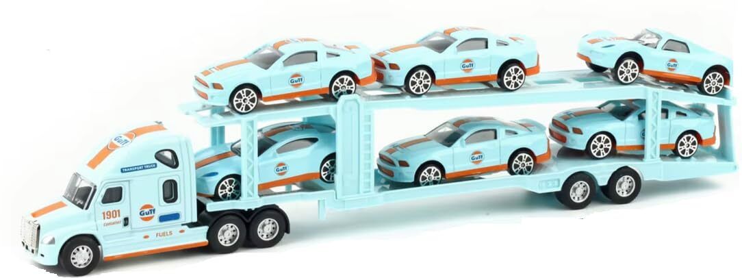 Diecast Truck Transport Container Vehicle with Light Pull Back truck