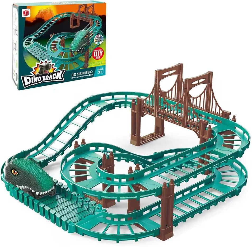 Battery Operated electric Toy Train Set for Kids | Dinosaur Track Toys