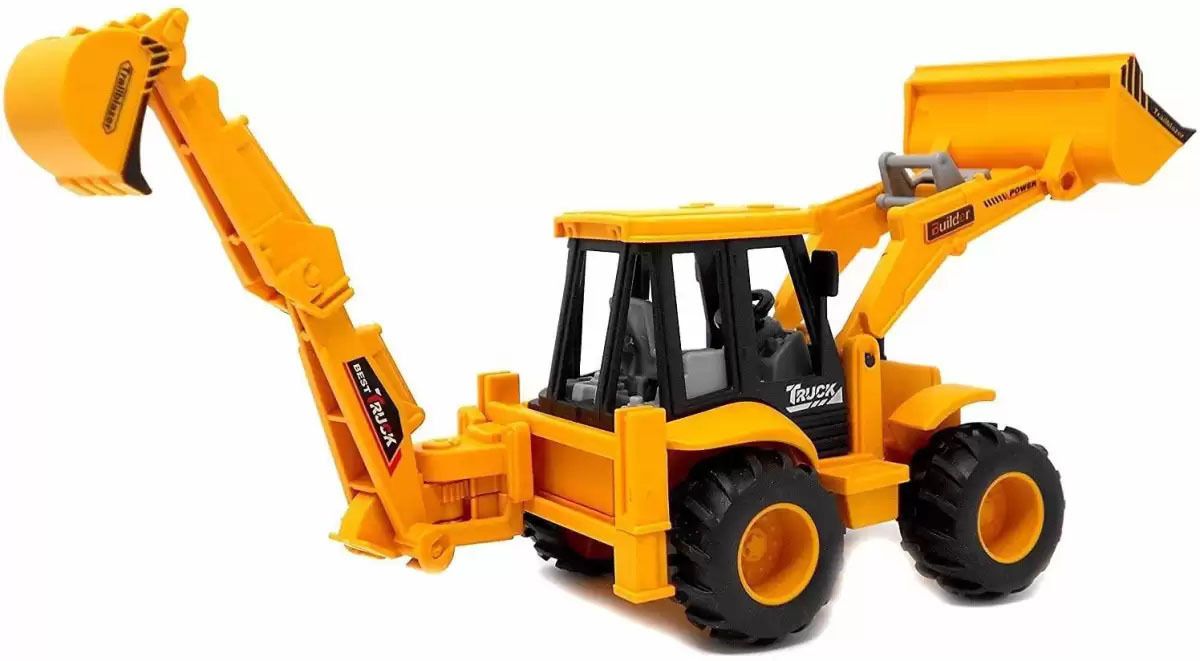 Plastic 2 in 1 JCB Construction Vehicle Toy For Kids