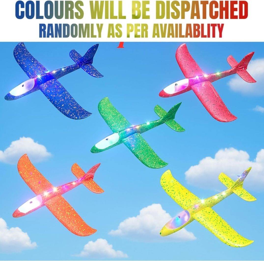 shoptoall SkyGlide LED Foam Plane pack of 1-picture-38