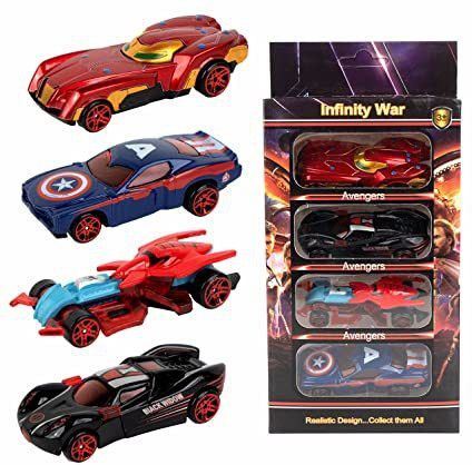 Metal Car Set Models of Toy Avengers Cars for Children