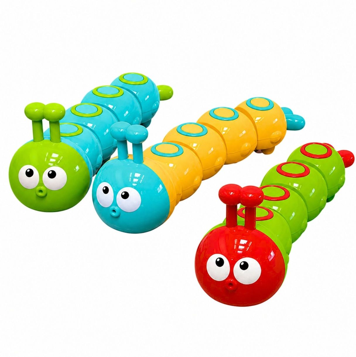 indusbay 3 Pcs , Press & Go Caterpillar Motor Sensory Gliding Toy for Infants & Toddlers-picture-23