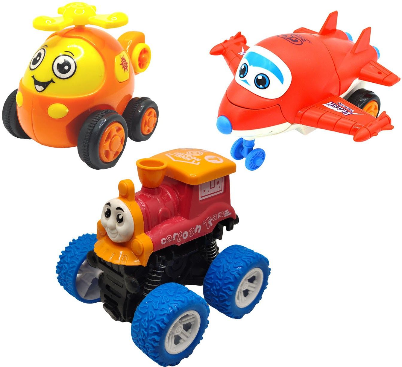 vaniha Unbreakable Four-Wheel Drive Friction Powered Diecast Toy Set-E42-picture-18