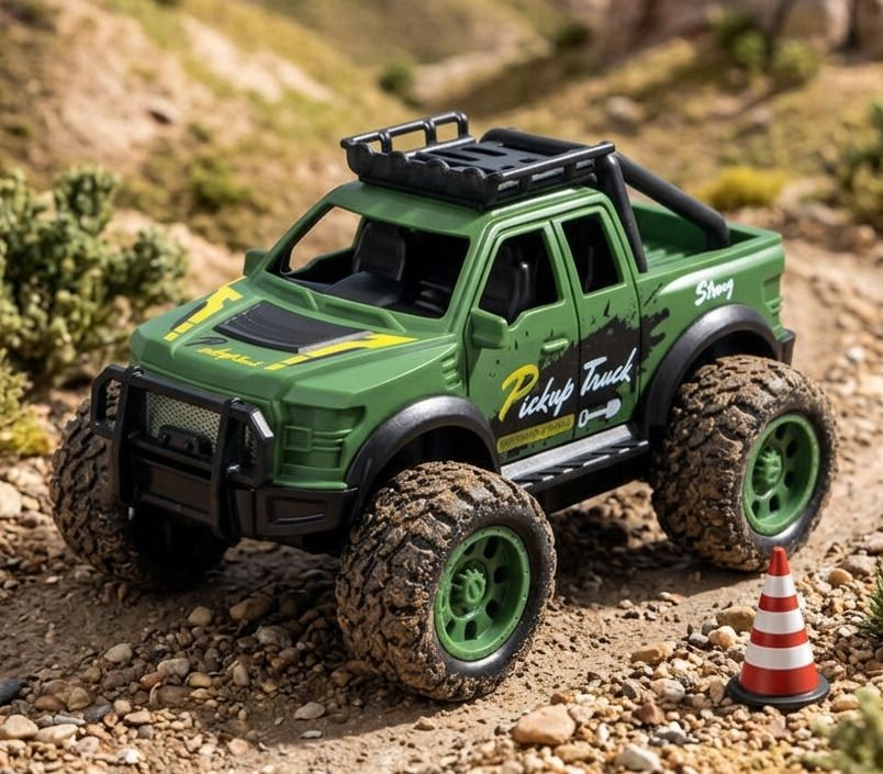 maadi 4x4 Off-Road Pickup Monster Truck Toy for Kids Big Rubber Tyres-picture-18