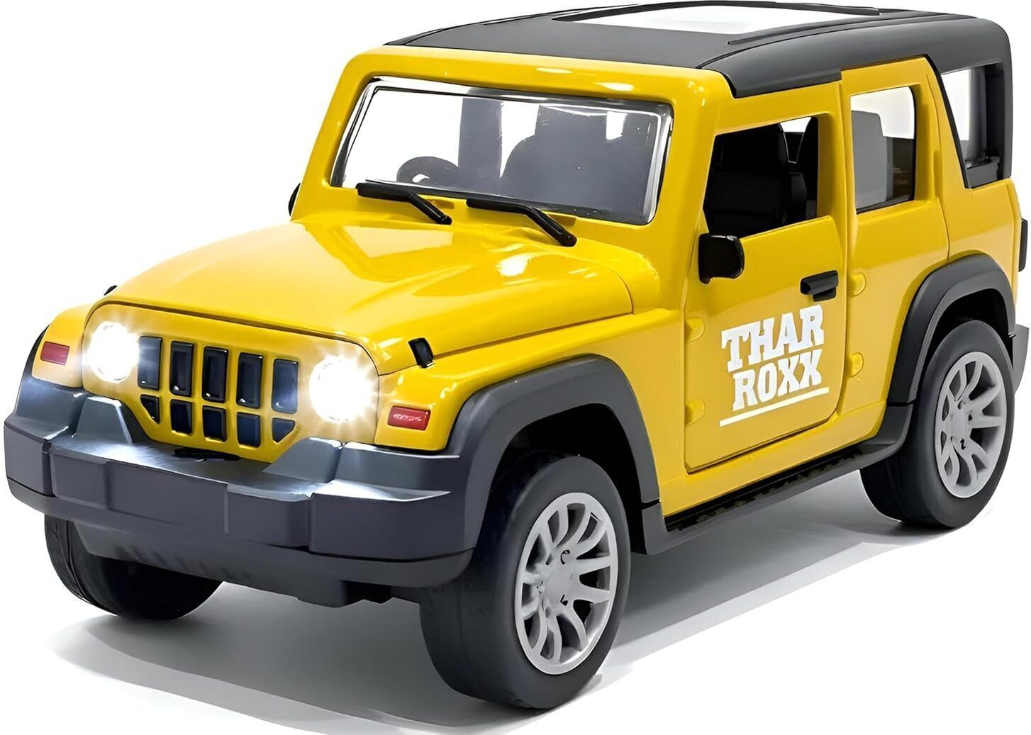 Metal Car 1: 32, Thar Roxx With Openable Door And Pull Back Function, Light