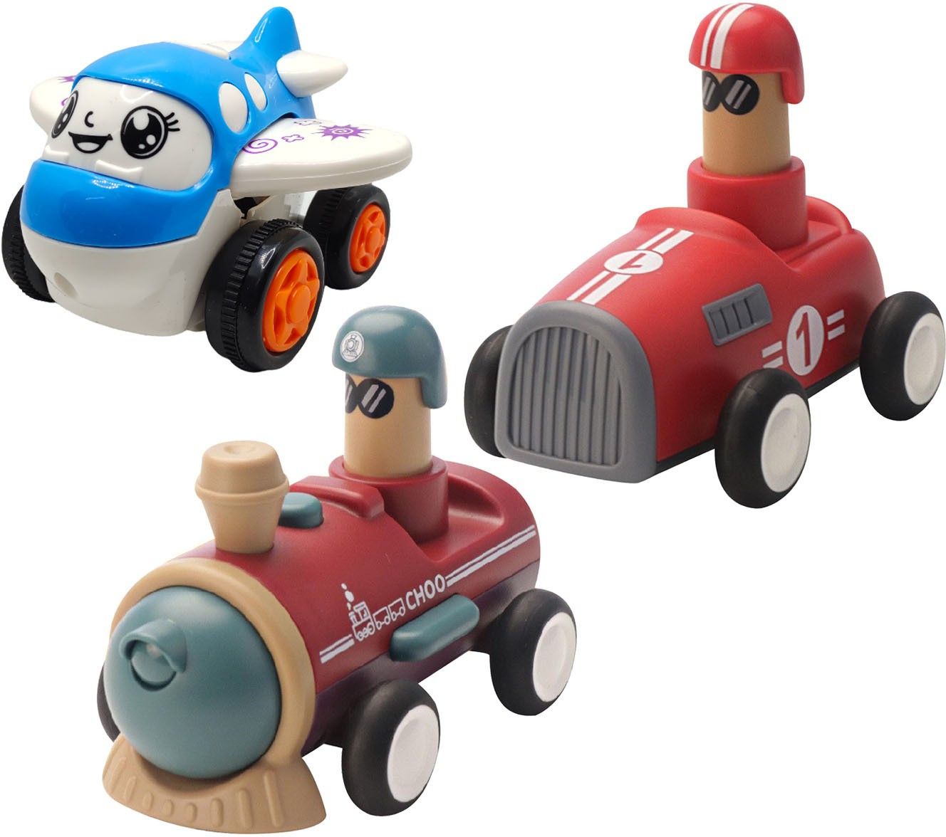 vaniha Unbreakable Four-Wheel Drive Friction Powered Diecast Toy Set-D196-picture-15