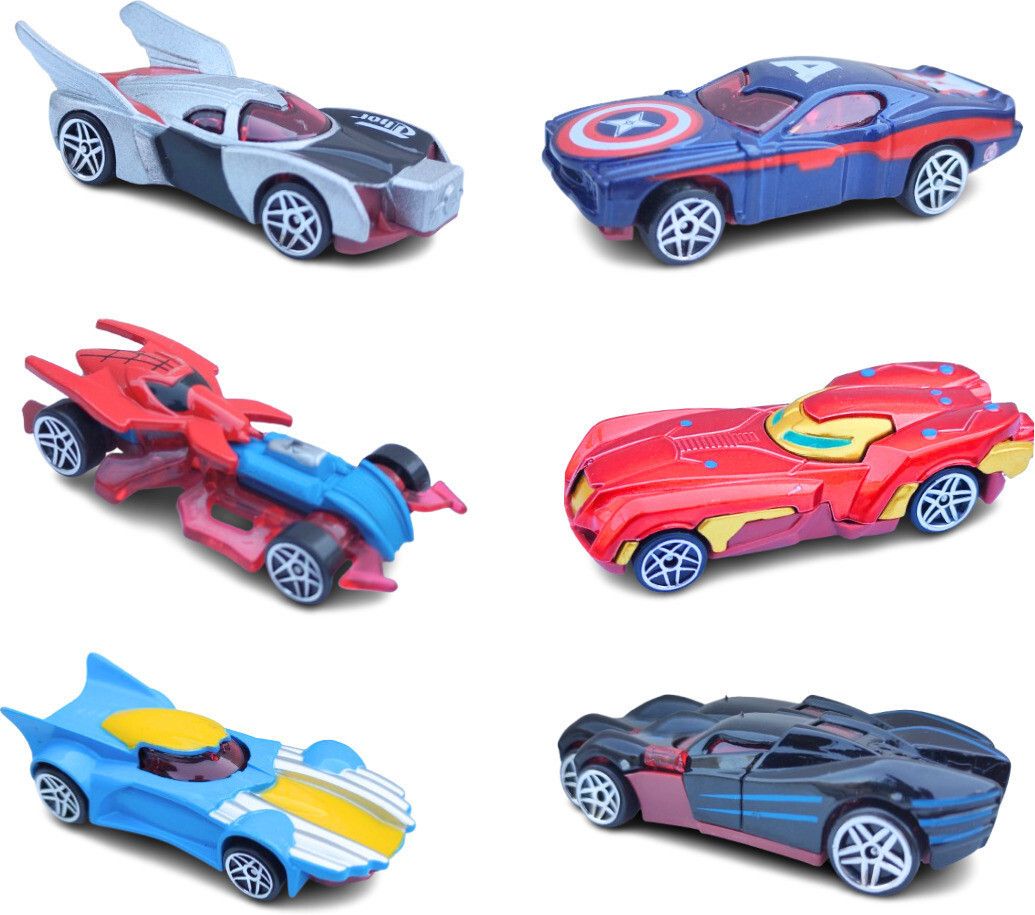 Diecast Metal Super Hero Mini Racing Vehicle Play Set Toy Car For kids