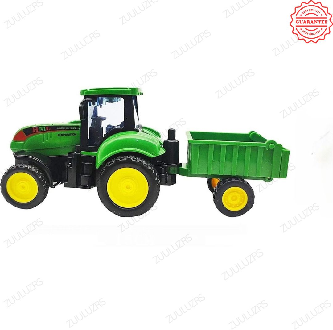 zuuluzrs Heavy Duty Farm Tractor Toy with Trolley for Kids-picture-11