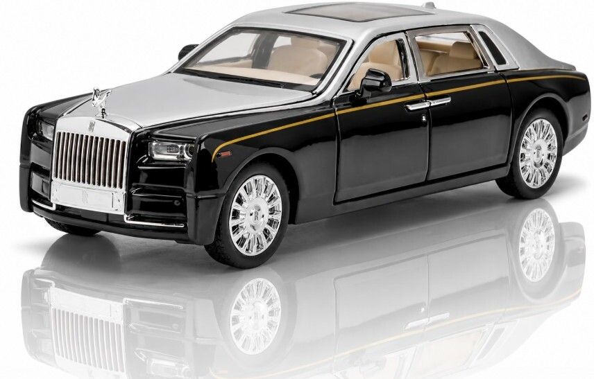 niyamat 1:32 Classic Luxury Die Cast Sedan Model with Light Sound Pull Back Action Car-picture-49