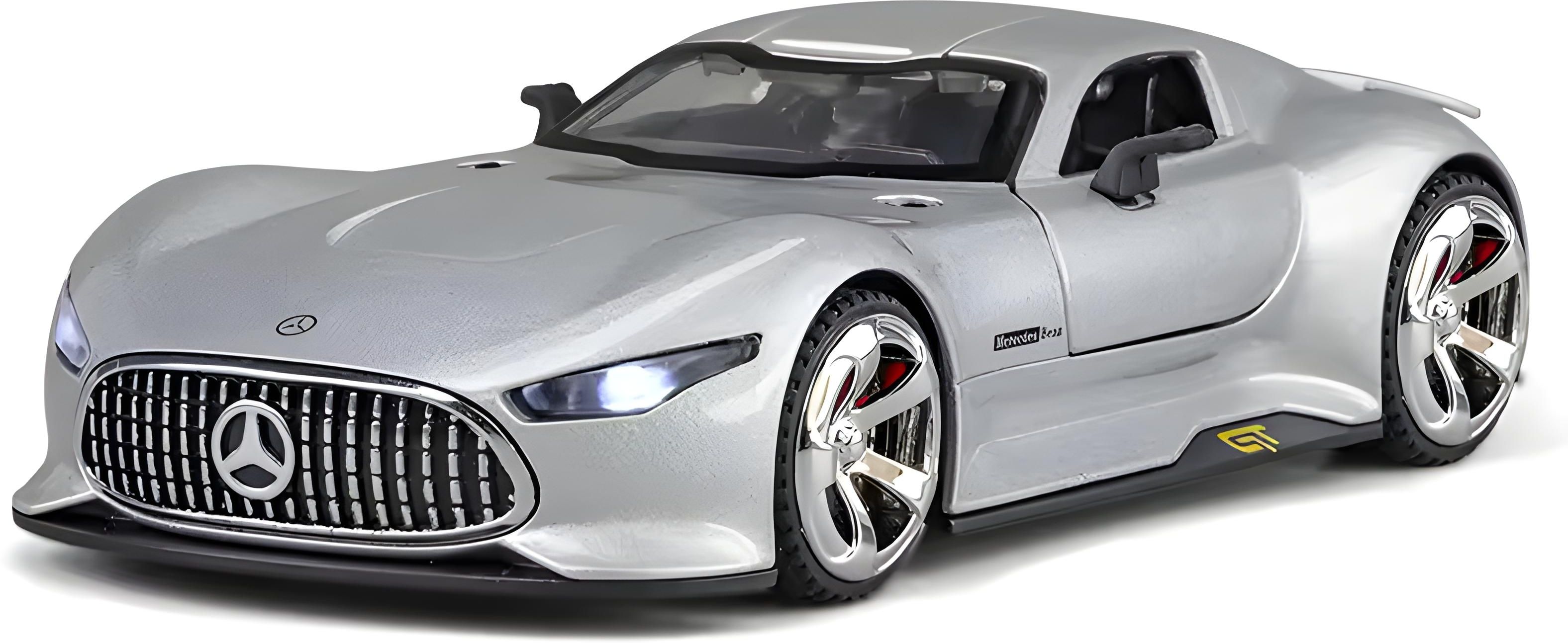 toybot 1:32 Scale Die-Cast Mercedes Vision AMG GT Car - Openable Door & Back, Pullback-picture-9