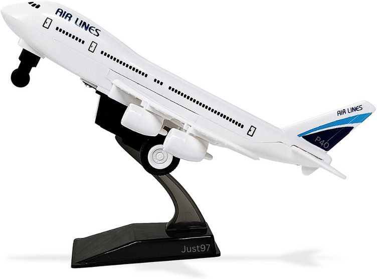AEROPLANE C747 With Stand Pull Back And GO BLUE36