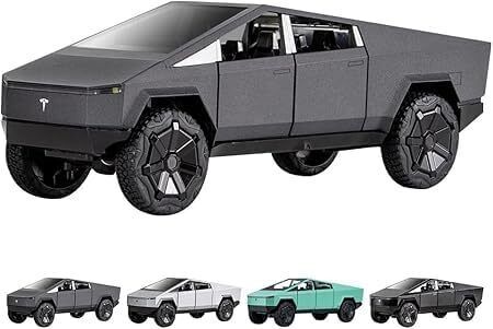 1:36 Tesla Cyber Truck Model Car Exclusive Alloy Metal Pull Back Die-cast Car-image-41