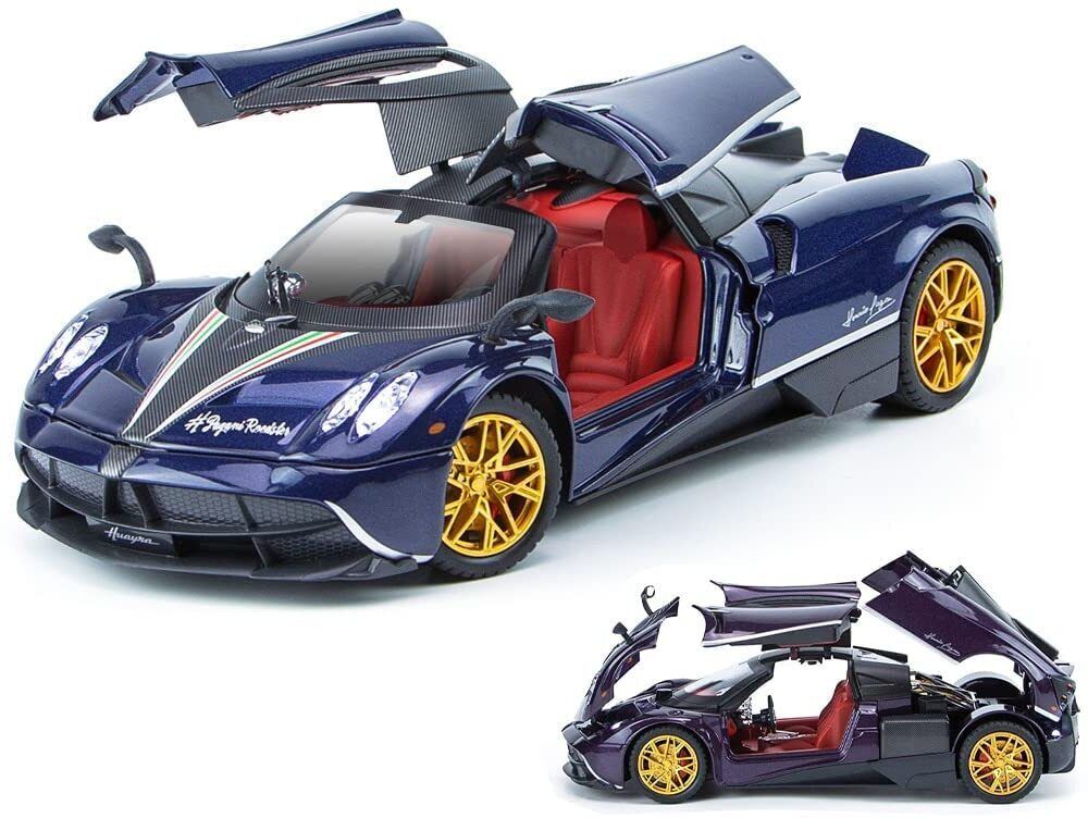 funablo Pagani HUAYIRA Diecast Metal Pullback Toy car with Openable Doors & Light, Music-picture-18