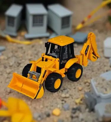 forsikha Non-battery Operated JCB Bulldozer Action Loader Unbreakable Push & Go Toy-picture-27