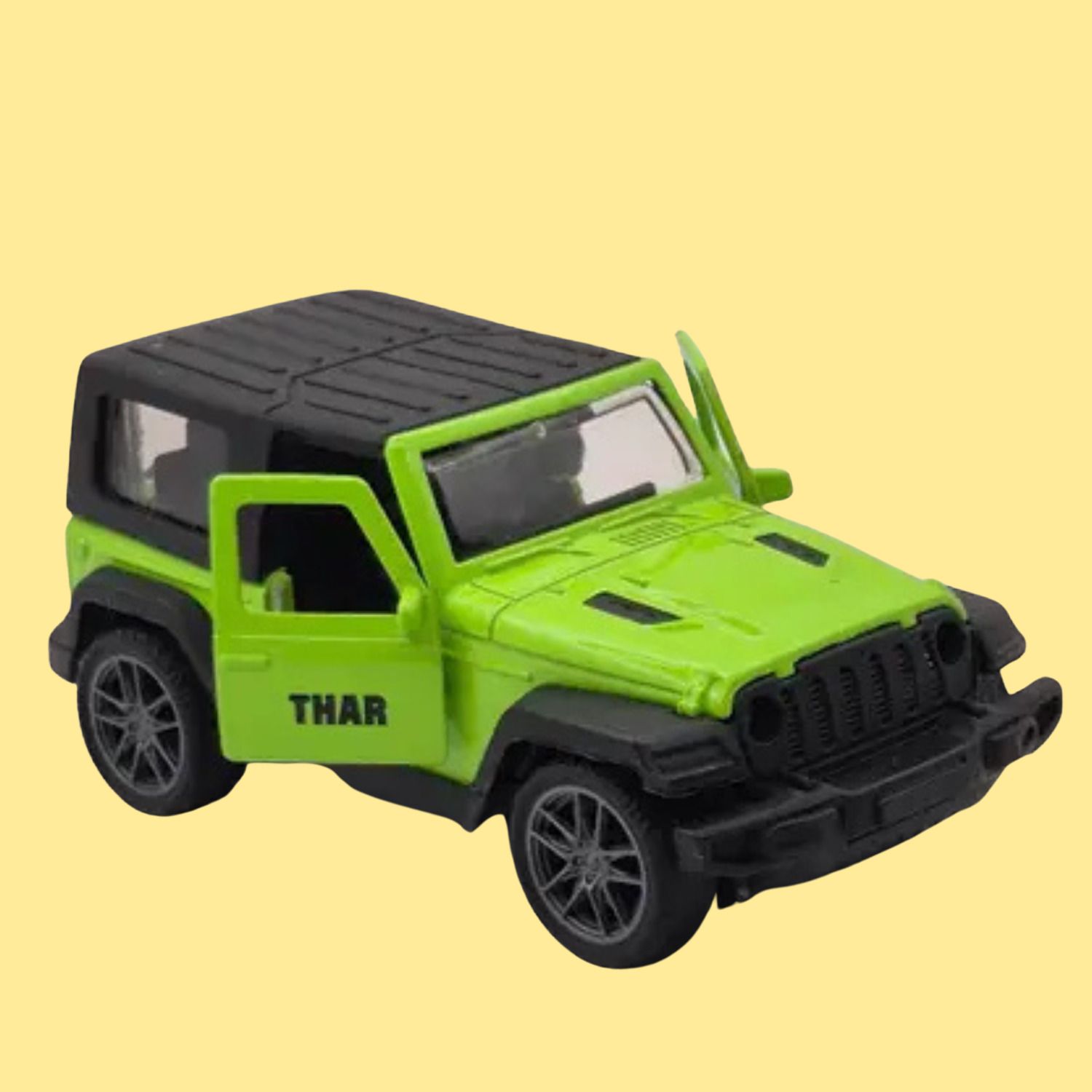 Thar 1:36 Toy Car for Kids Jeep Model with Openable Doors, Pull Back Action