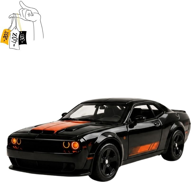 zuuluzrs Dodge Challenger SRT Hellcat Diecast Collectible Car 1:64 Scale Metal Toy-picture-11