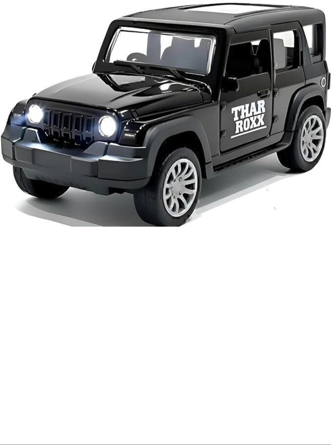Thar Roxx SUV Die Cast Pull Back Toy Car with Opening Doors & Music-image-17