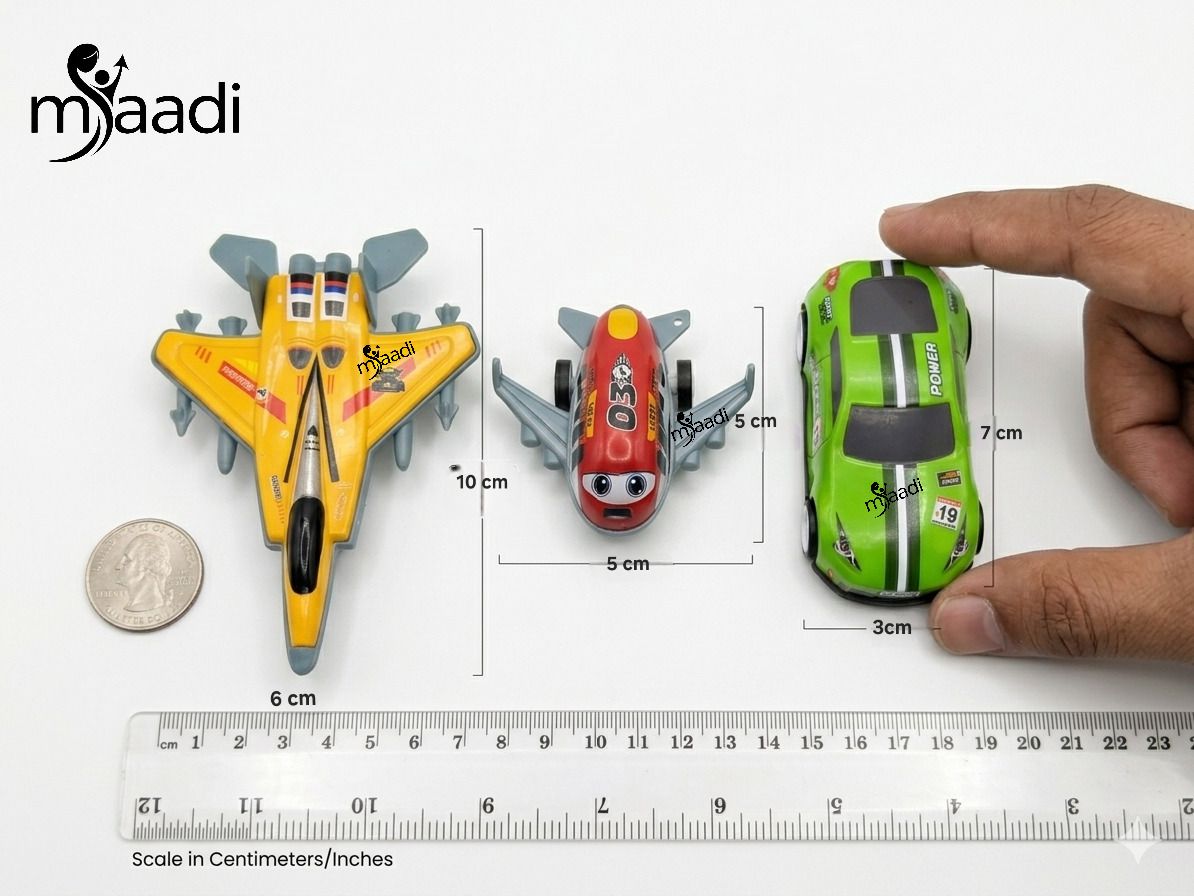 Mini Push & Pull Toy Set: Friction Powered Jet, Aeroplane, and Racing Sports Car-image-38