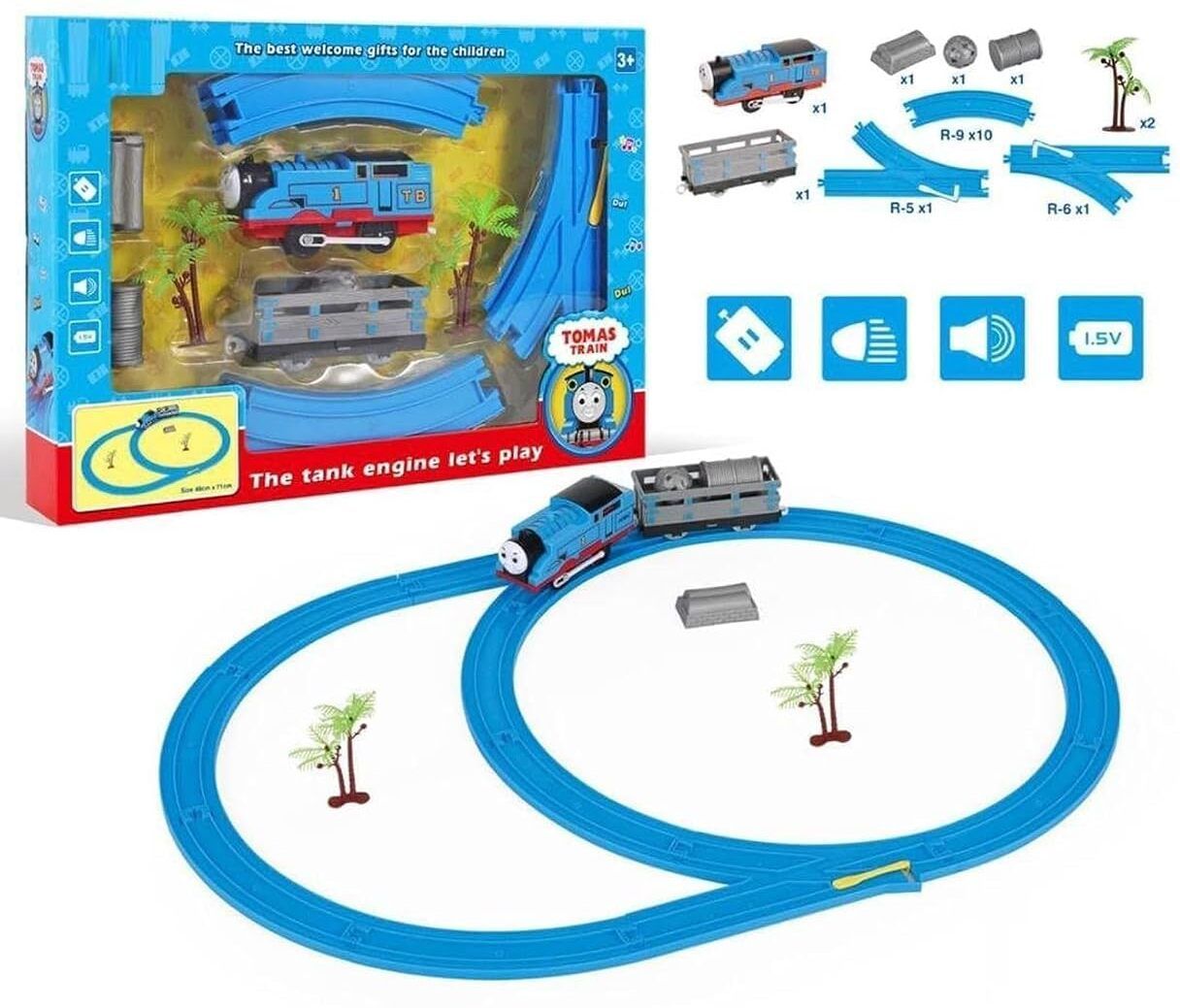 Battery Operated Train Track Set-image-8