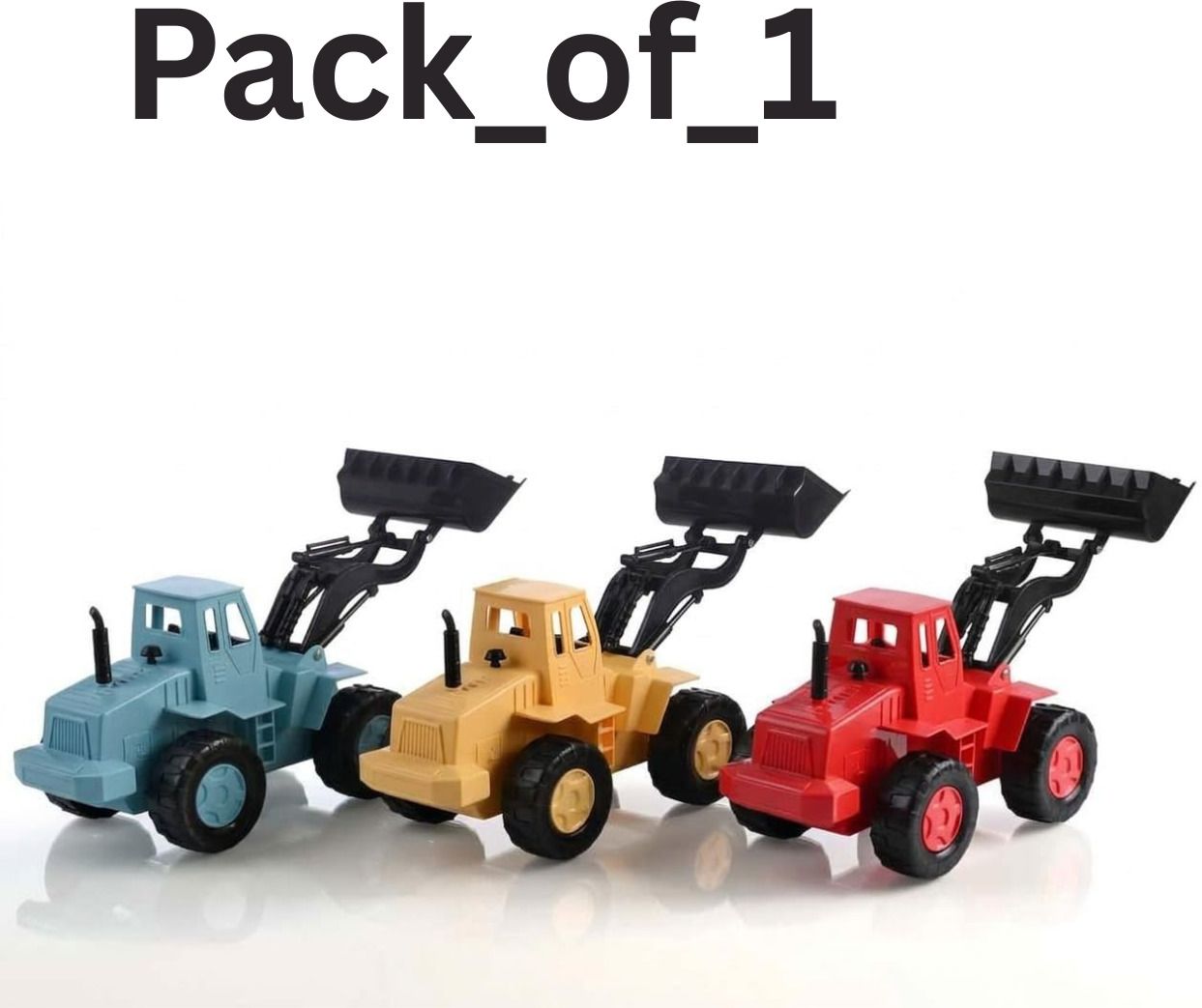 lastictoy Multicolor Toy Bulldozer Truck Front Loader Manual Construction Vehicle Kids-picture-44