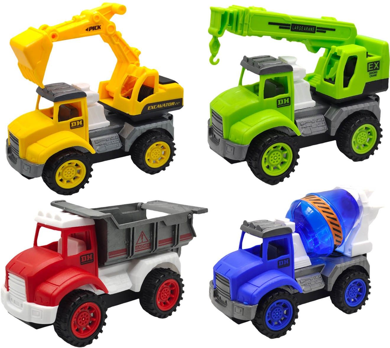 vaniha City Server Toys with Cement Mixer, Excavator, Crane, Dumper Truck Toys-picture-17