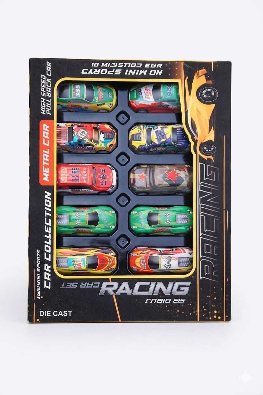 andana Metal Car Collection High Speed Pull Back Racing Car Set of 10 Toys for Kids-picture-23