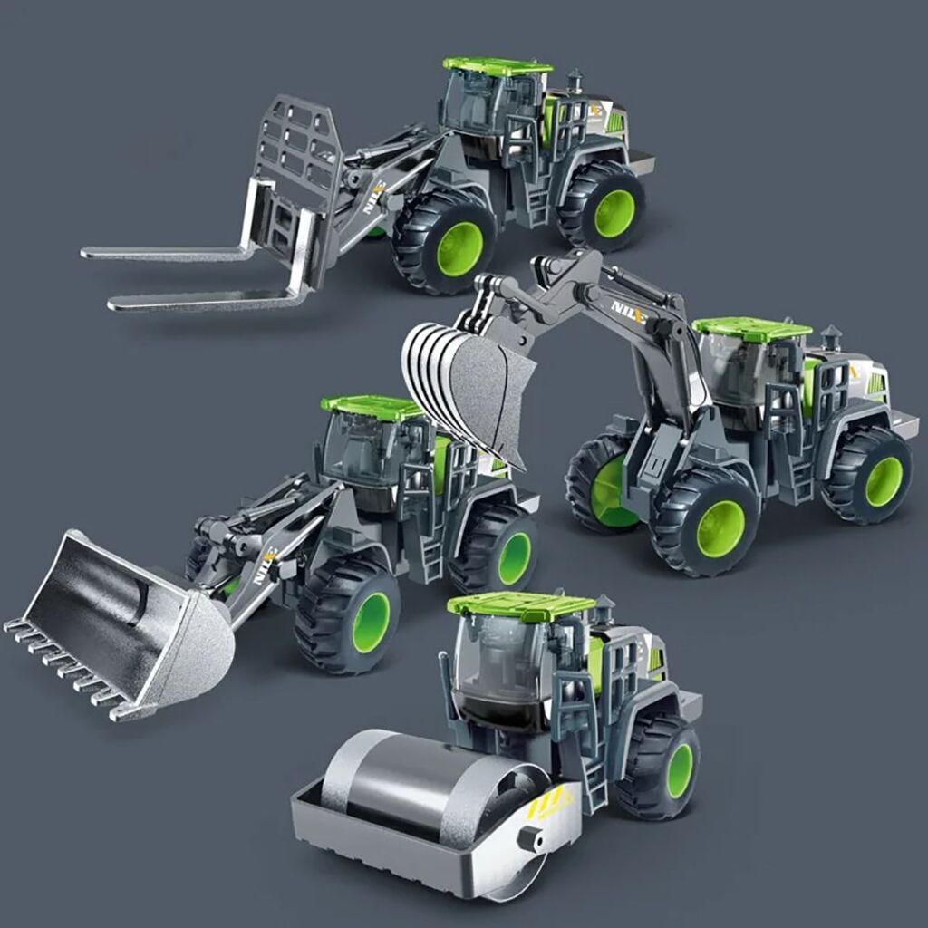 soviexa Bulldozer Excavator Pack 4 Set Construction Vehicles For Kids SE1Z9-picture-34