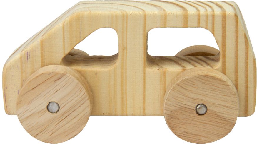 xsource Wooden vehicle Toy Set for Toddlers safe Educational Play Set VAN-picture-3