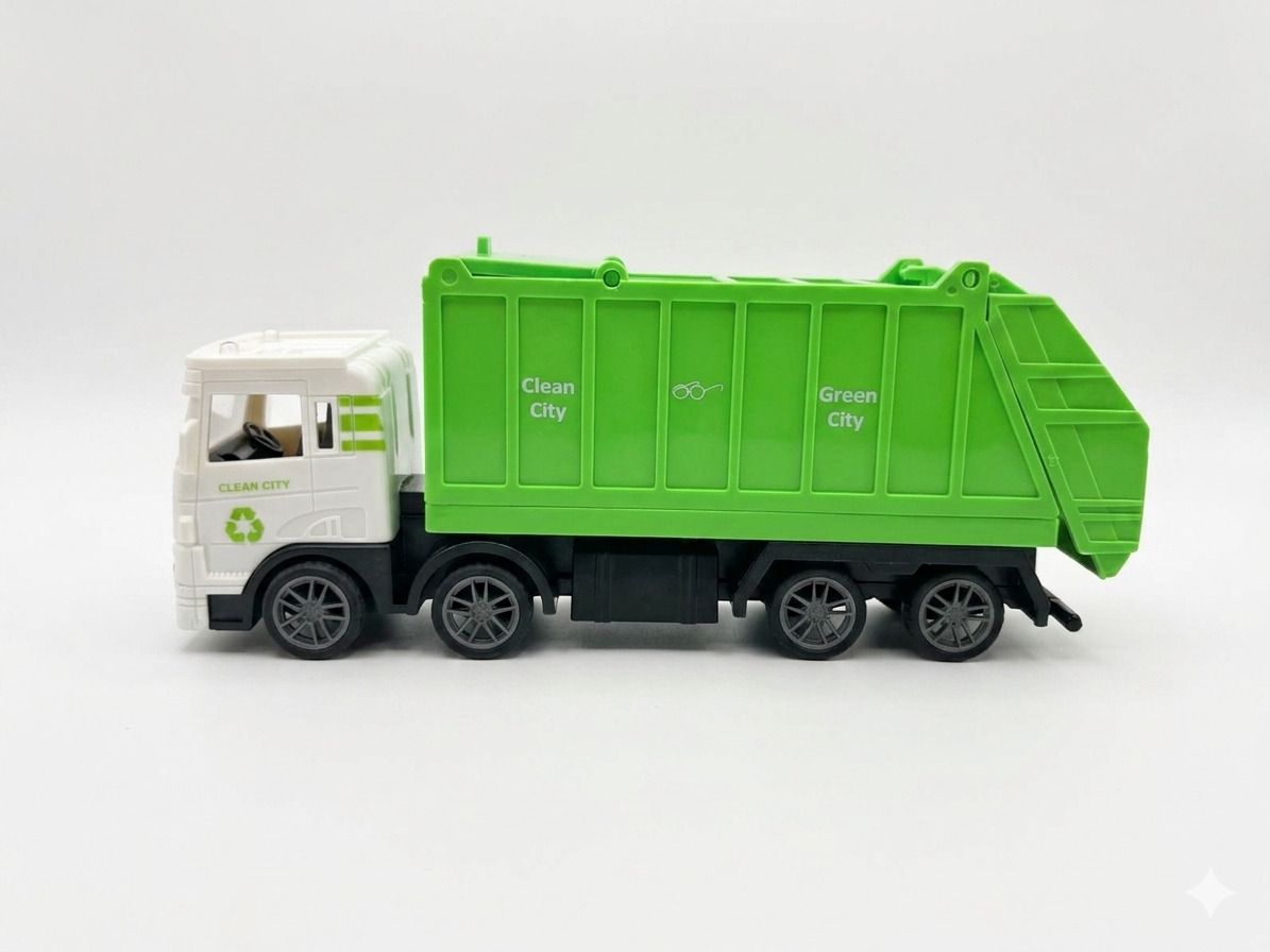 dee genius toyz City Sanitation Truck | Pull Back Truck | 8-Wheel Truck-picture-45