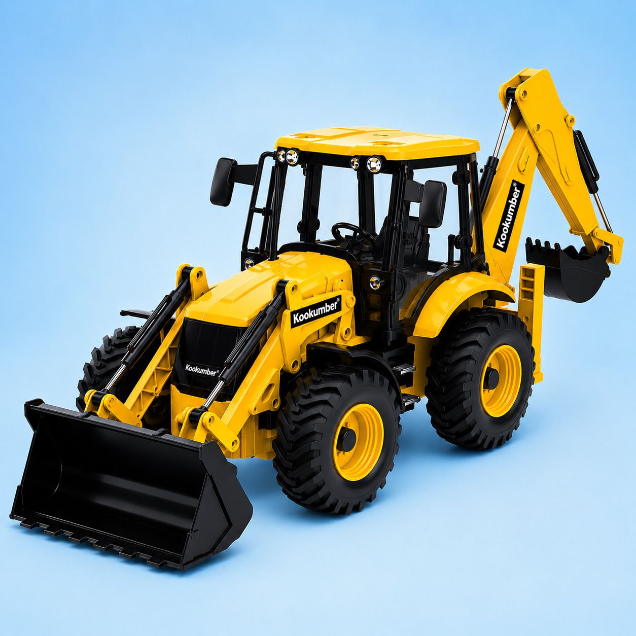 JCB Toy for Kids Bulldozer Excavator Construction Truck 2-in-1 | ABS Plastic-image-39