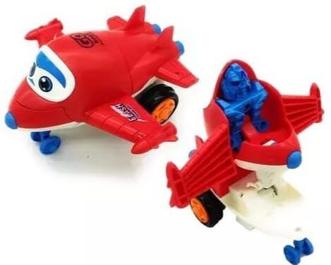 vworld Racing Plane to Robot red & Unbreakable Friction Mini (pack of 1)-picture-22