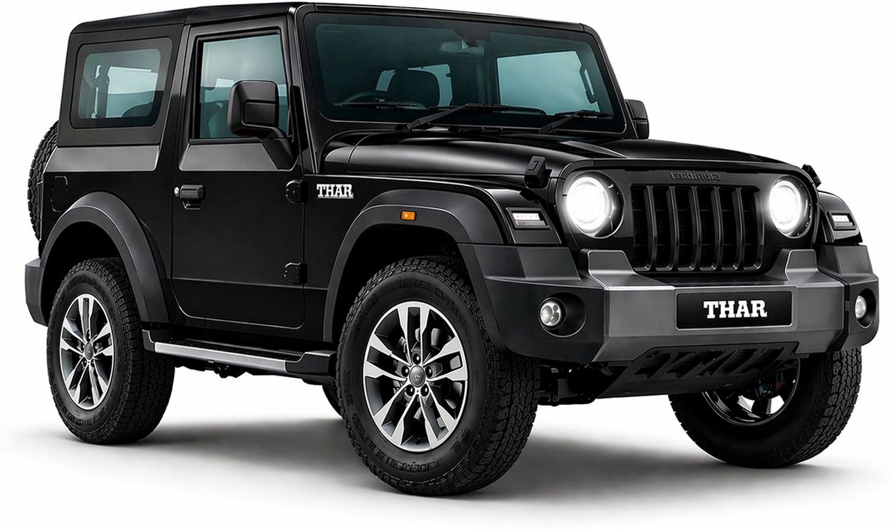 Mahindra Thar 1:32 Die Cast Metal Pull Back 4x4 SUV Toy Car with Light-image-1