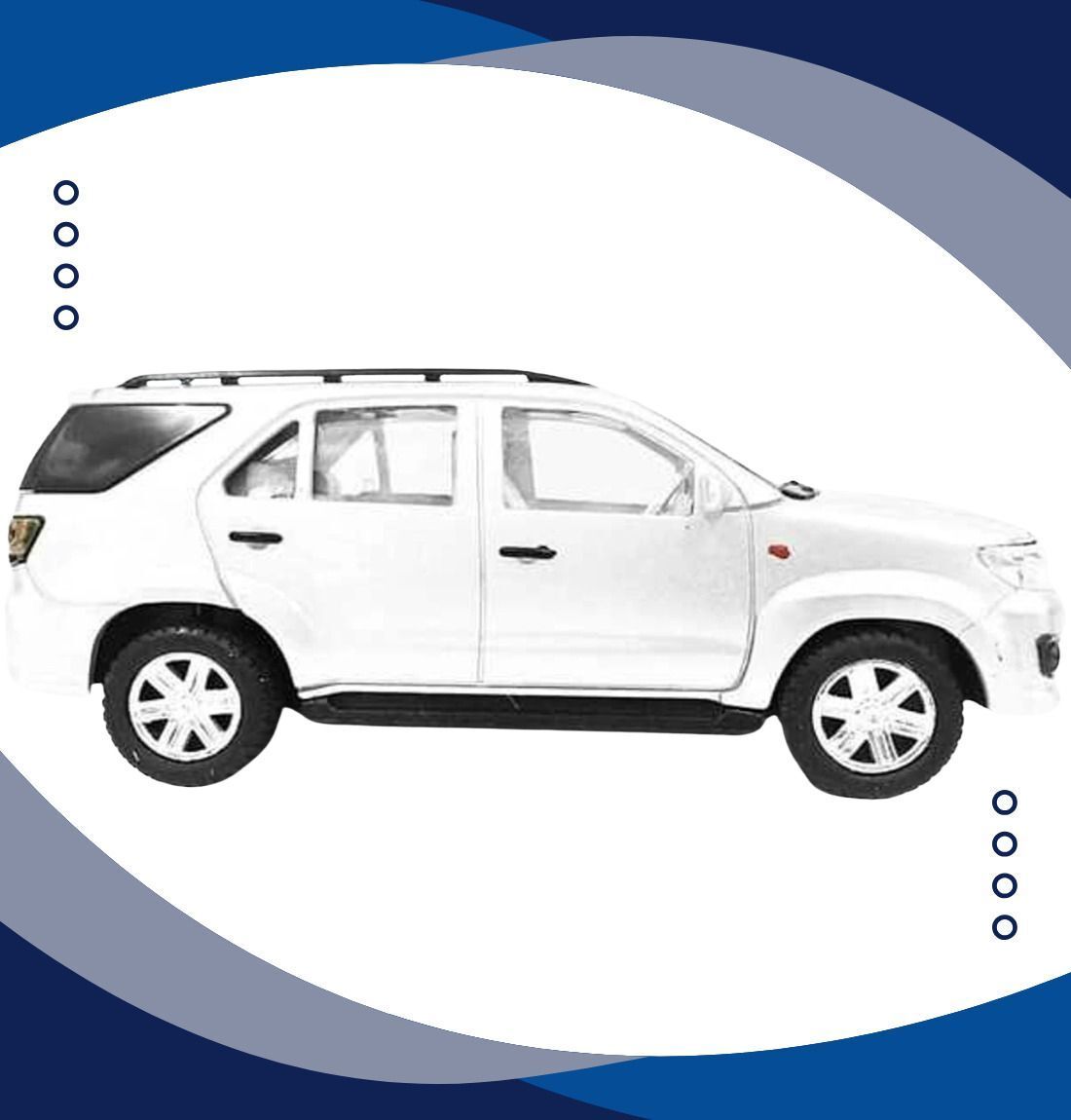 Kids Fortuner Toy Car Metal Pull Back Model Car-image-5