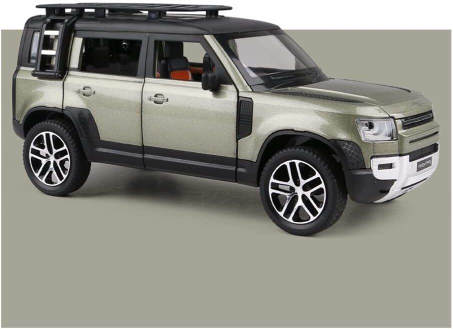 darvice 1:24 Diecast Metal Model Car Land Rover Defender Toy Car For Kid Sound and Light-picture-40