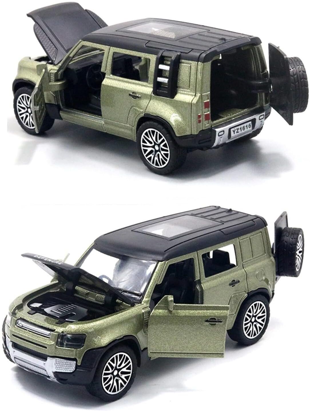 adhira toys Grey Defender Bonnet & Boot Pull-Back Action for Kids Diecast Model-picture-36