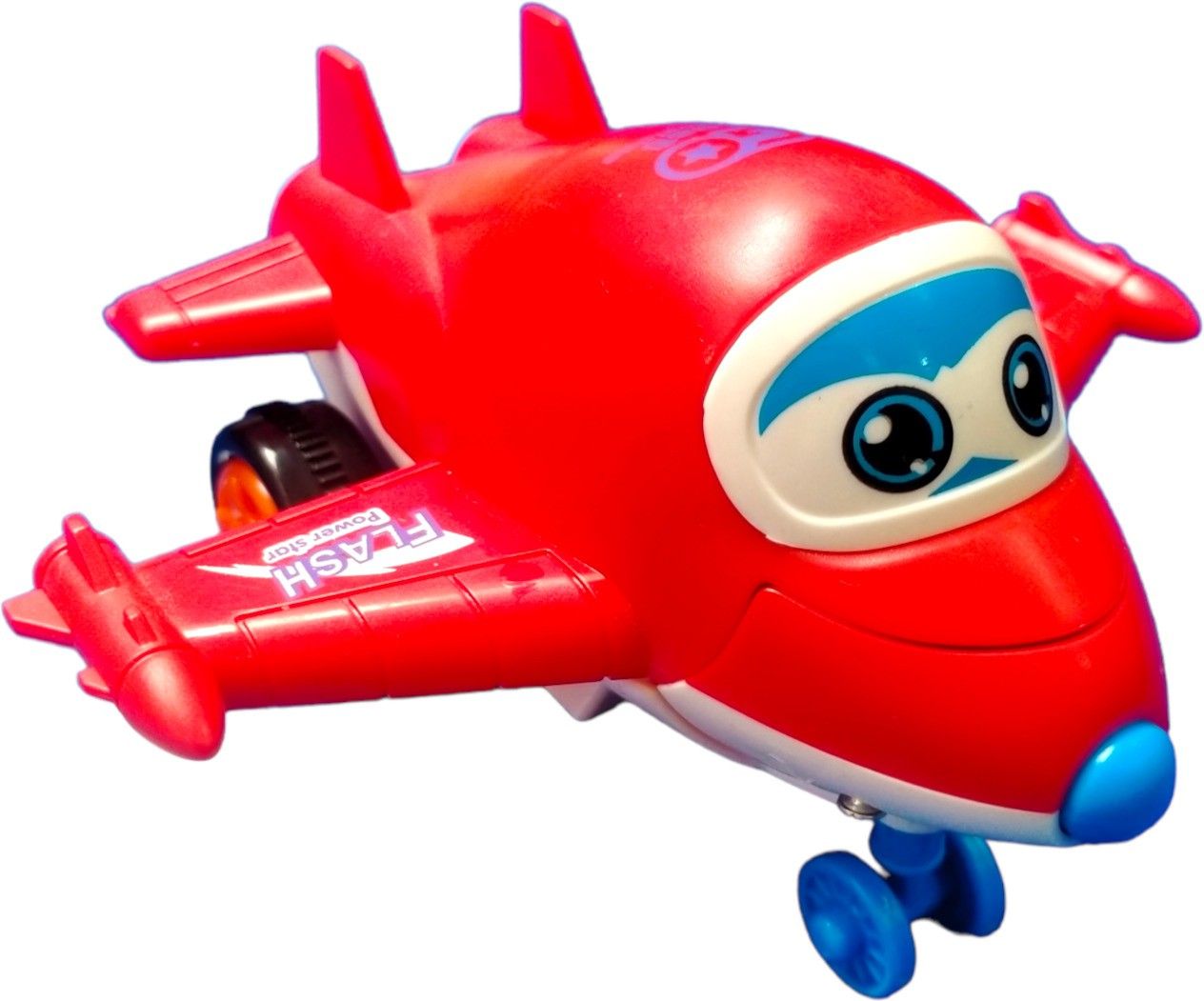 Cute Character pull and push go back Transforming into Battle Aeroplane Toy-image-29