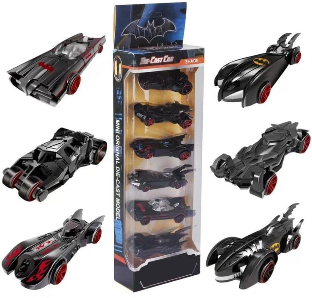 devdhan Super Hero Unbreakable Mini Metal Die Cast Car Set of-6 Toy Vehicle-picture-31