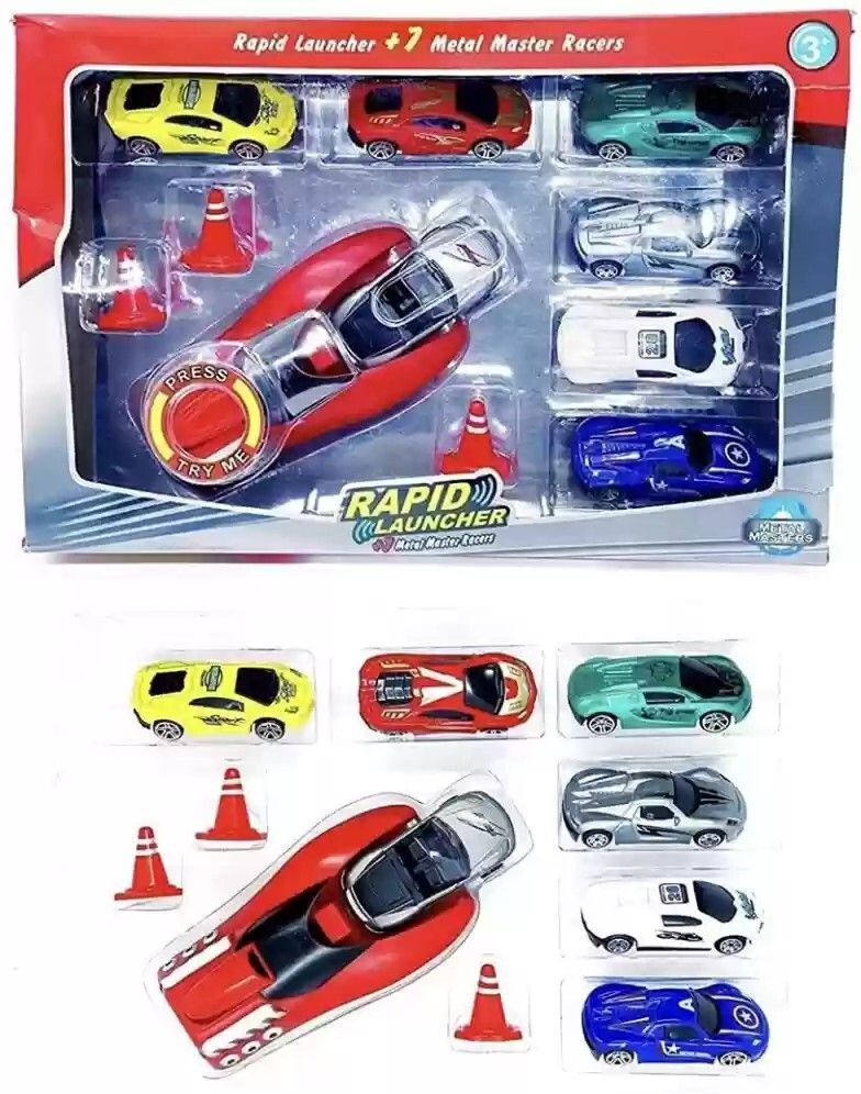 vd toy's Kids Rapid launcher car with 7 metal racer car rapid-picture-11