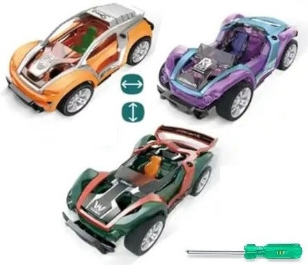 halo nation Pull back Car Modify Sports Car Concept Diecast Car Assembly Car Change Design image 1