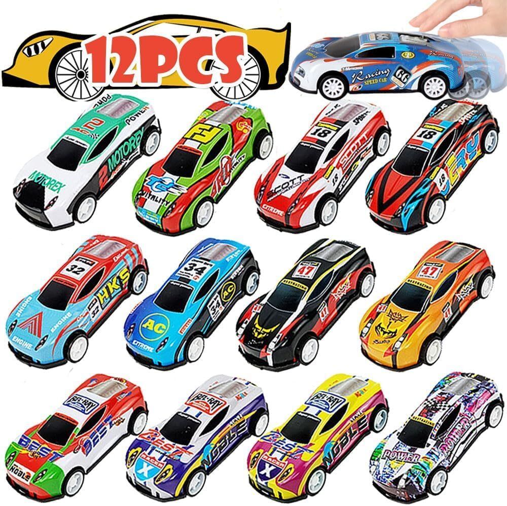 Unbreakable Alloy Metal Pull Back Mini Die Cast Race Car Set For Kids