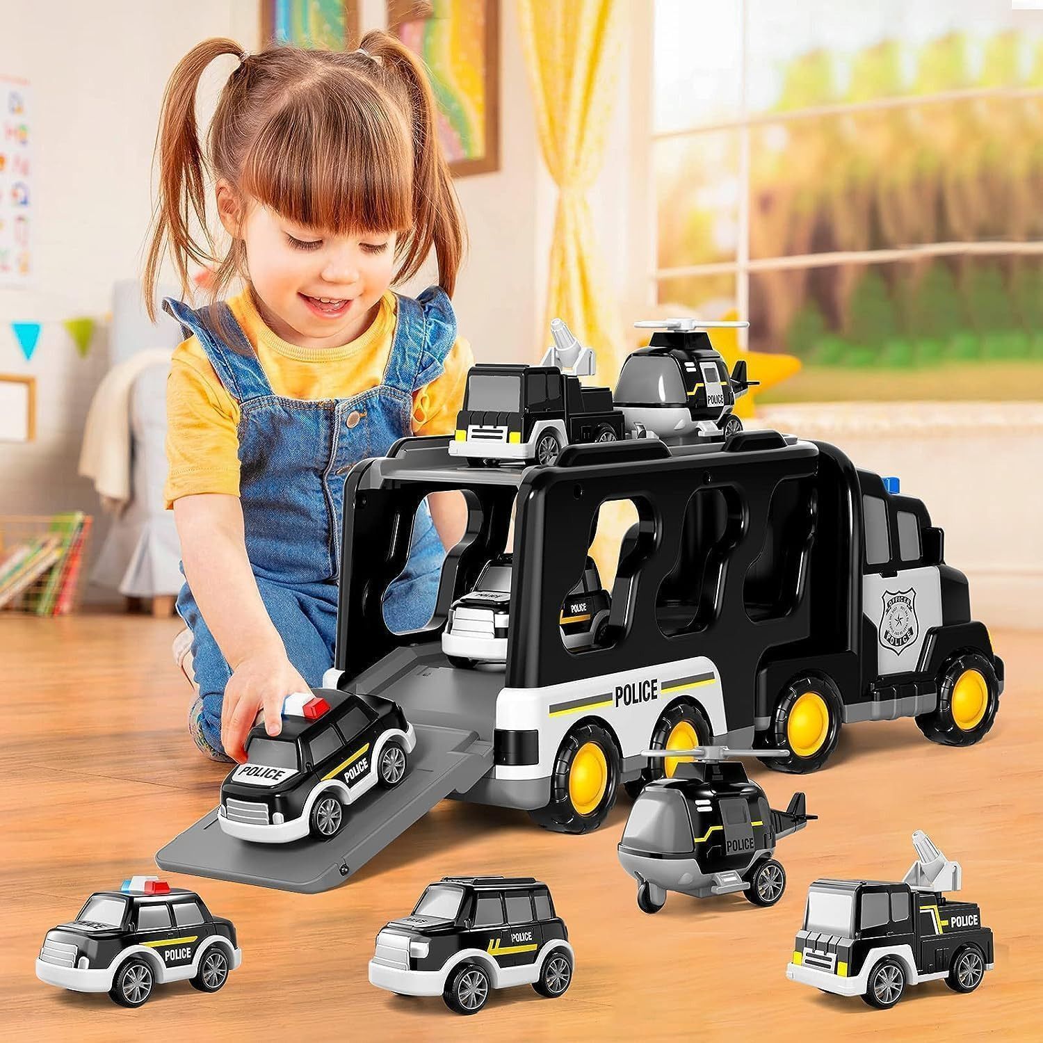 countrylink Police Truck Toys Set Of 5 In 1 Rescue Police Vehicles-picture-32