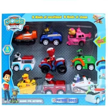9 in 1 Reascue Teame Paw Patrol Pup Buddies Action Figure Toys set for kids