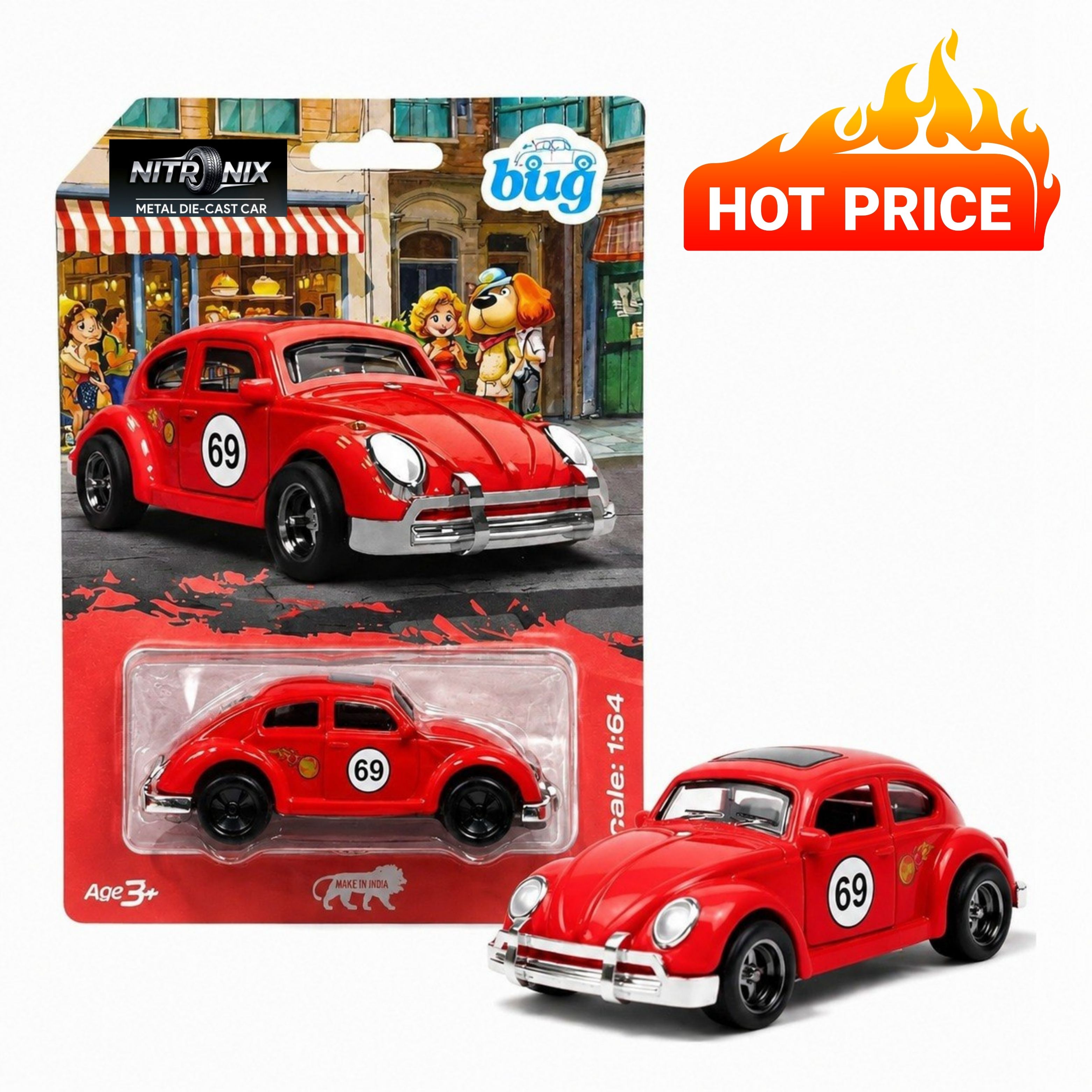 1:64 volkswagen beetle die cast metal mini car detailed collectible toy model