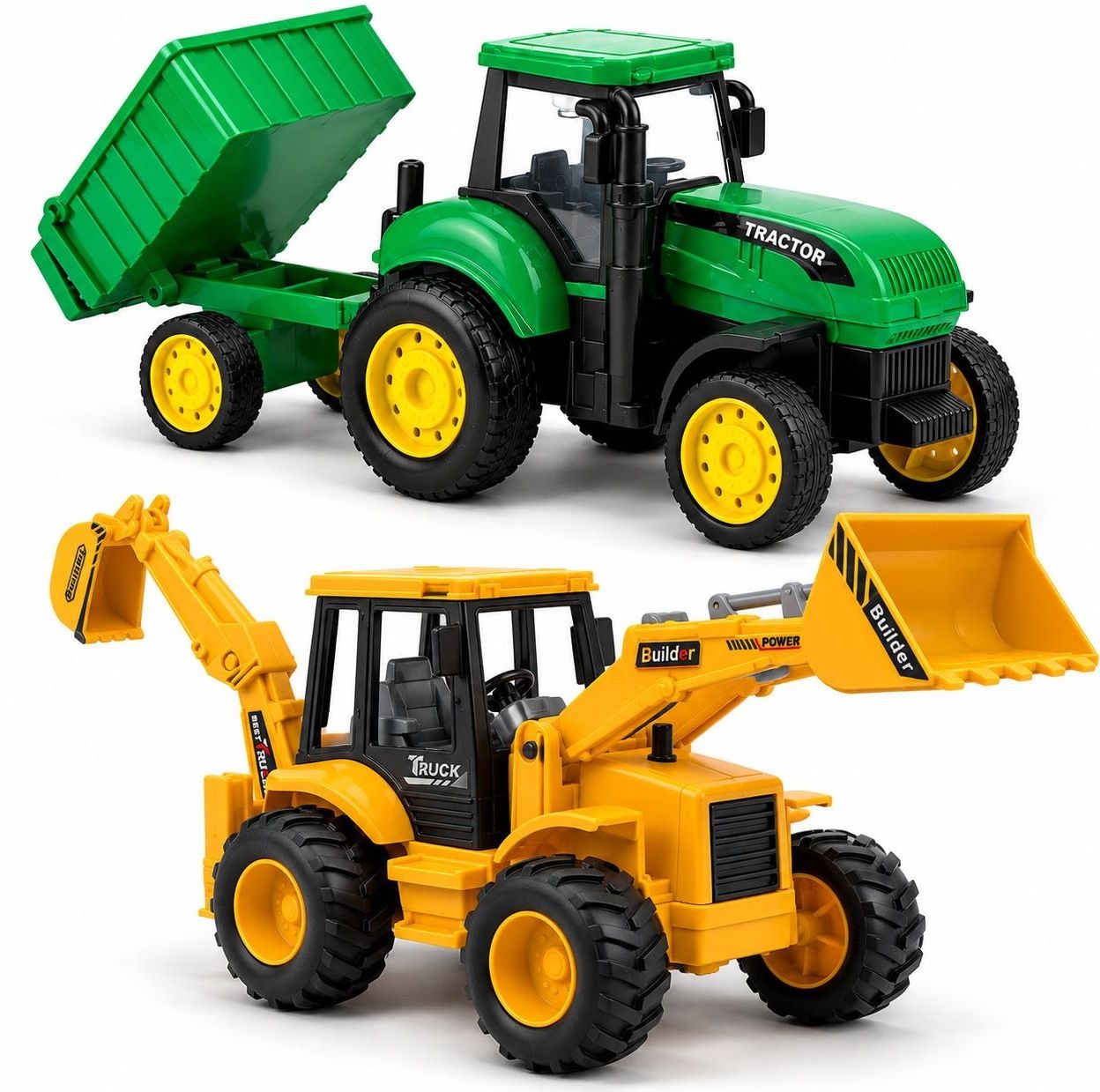 treo comm Tractor Toy With Trolley And JCB Toy Construction Vehicle Set Kids Vehicle Toys-picture-36